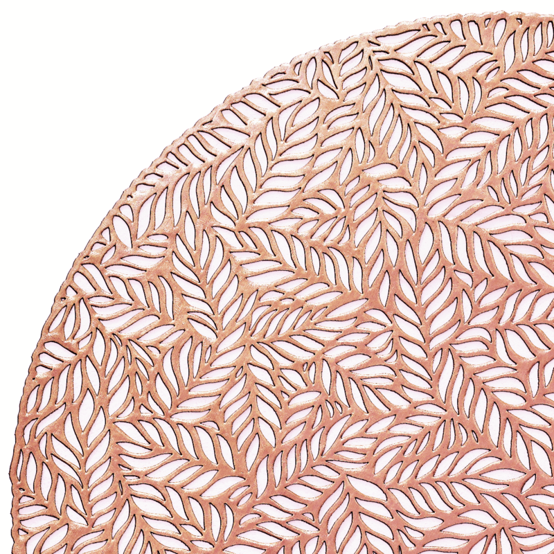 Aspen Design - Rose Gold - Round Placemat