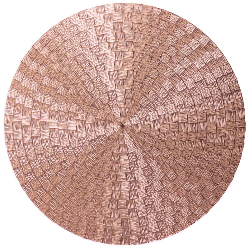 Fiji Design - Rose Gold - Round Placemat