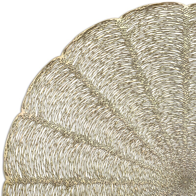 Bloom Design - Matt Gold - Round Placemats