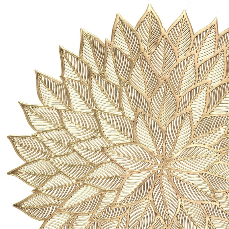 Dhalia Design - Matt Gold - Round Placemat