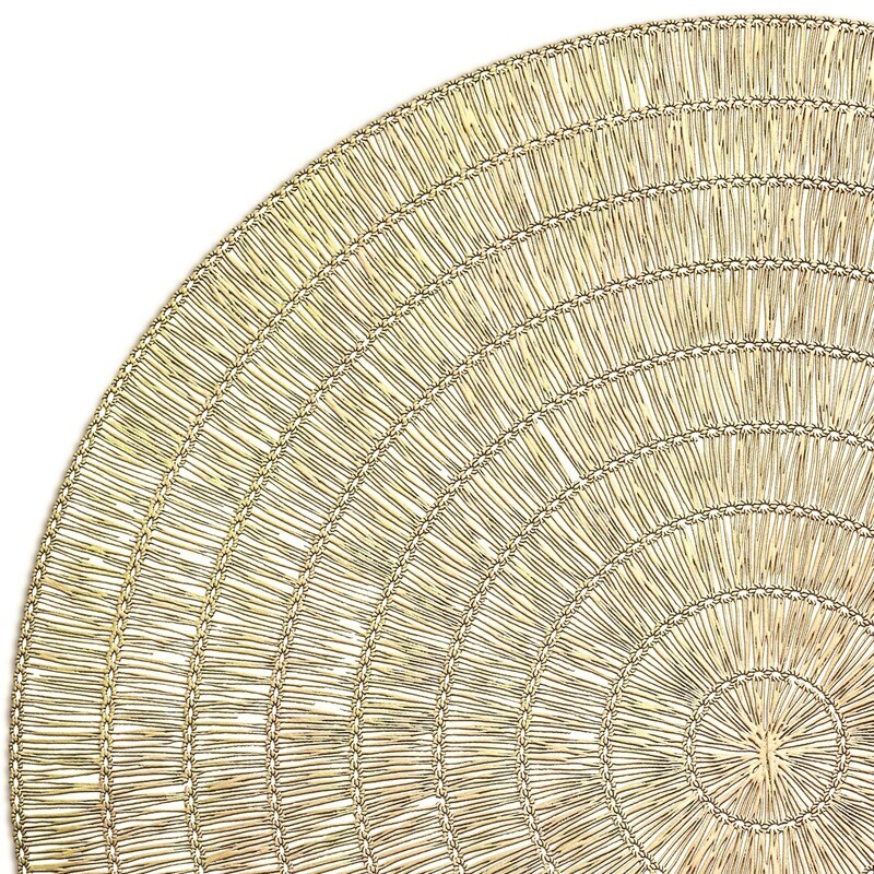 Splendor Design - Matt Gold - Round Placemat