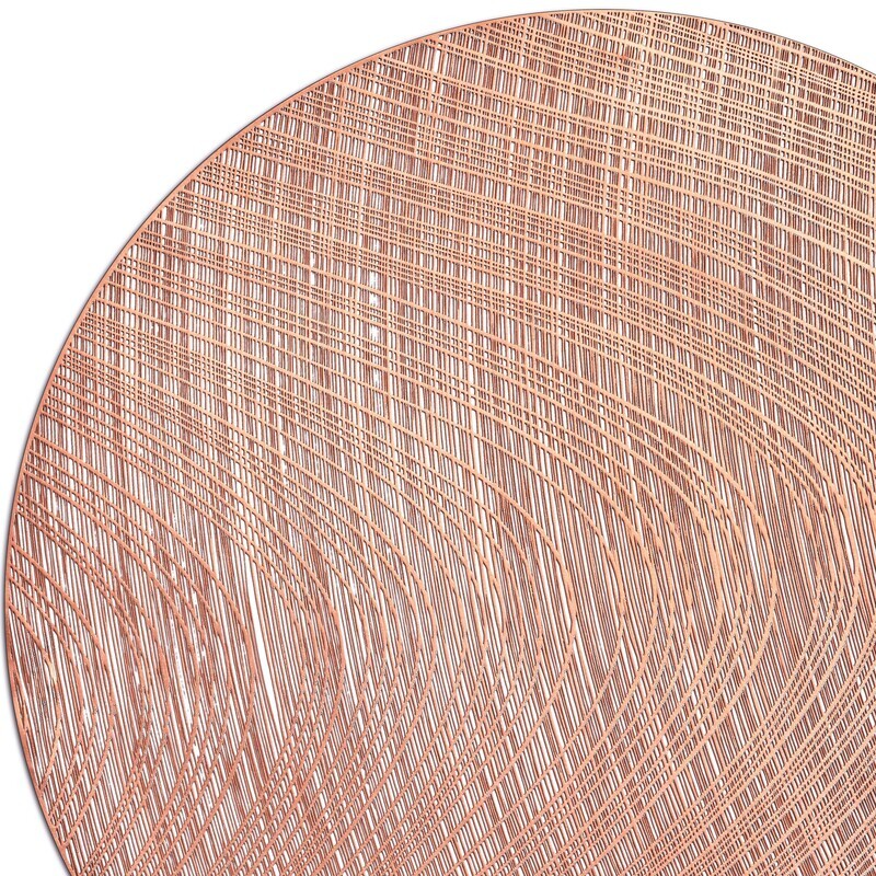 Luna Design - Matt Rose Gold - Round Placemats