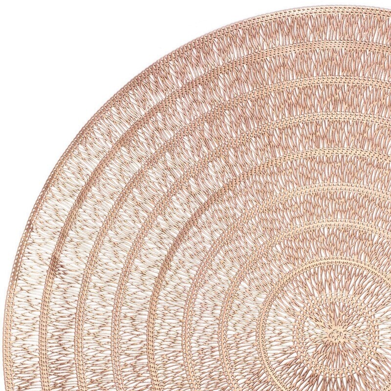 Life Design - Matt Rose Gold - Round Placemats