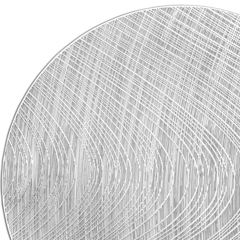 Luna Design - Shiny Silver - Round Placemats