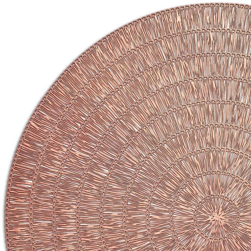 Splendor Design - Matt Rose Gold - Round Placemat