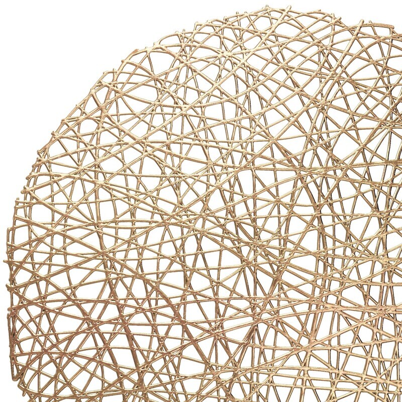 Summer Design - Gold - Round Placemat