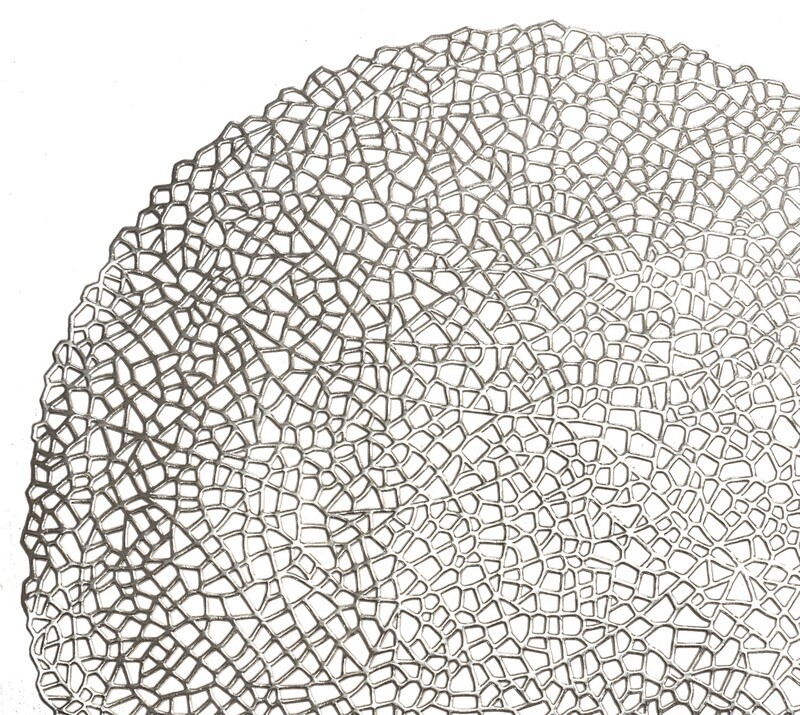 Mystique Design - Silver - Round Placemat