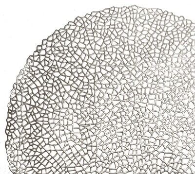 Mystique Design - Silver - Round Placemat