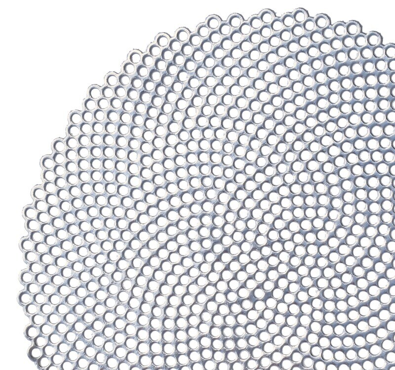 Mosaic Design- Silver - Round Pressed Vinyl Placemat