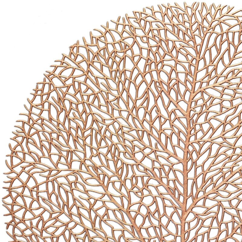 Eden Design - Matt Rose Gold - Round Placemats