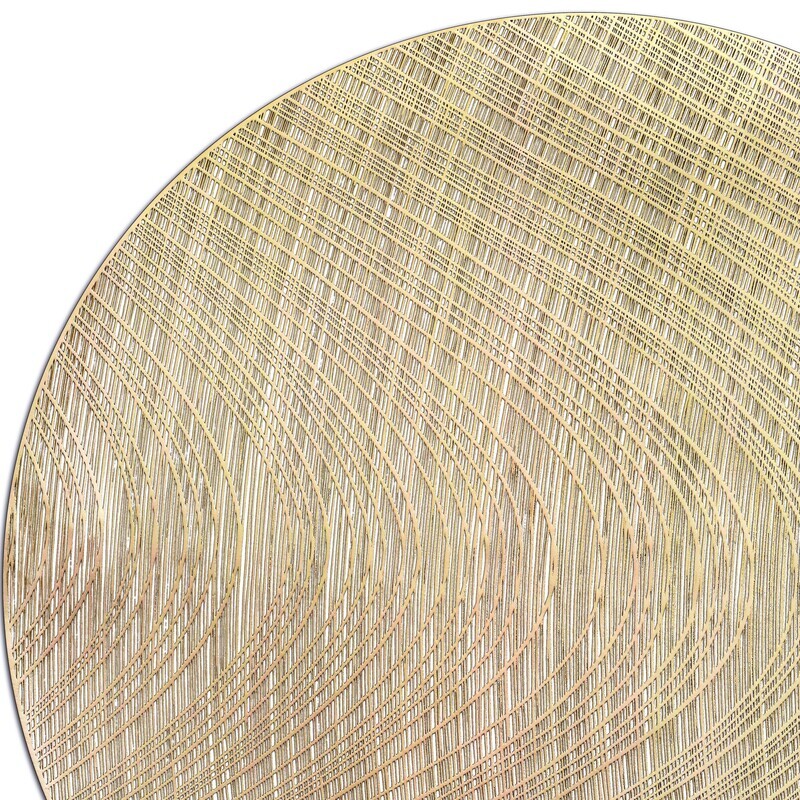 Luna Design - Matt Gold - Round Placemats
