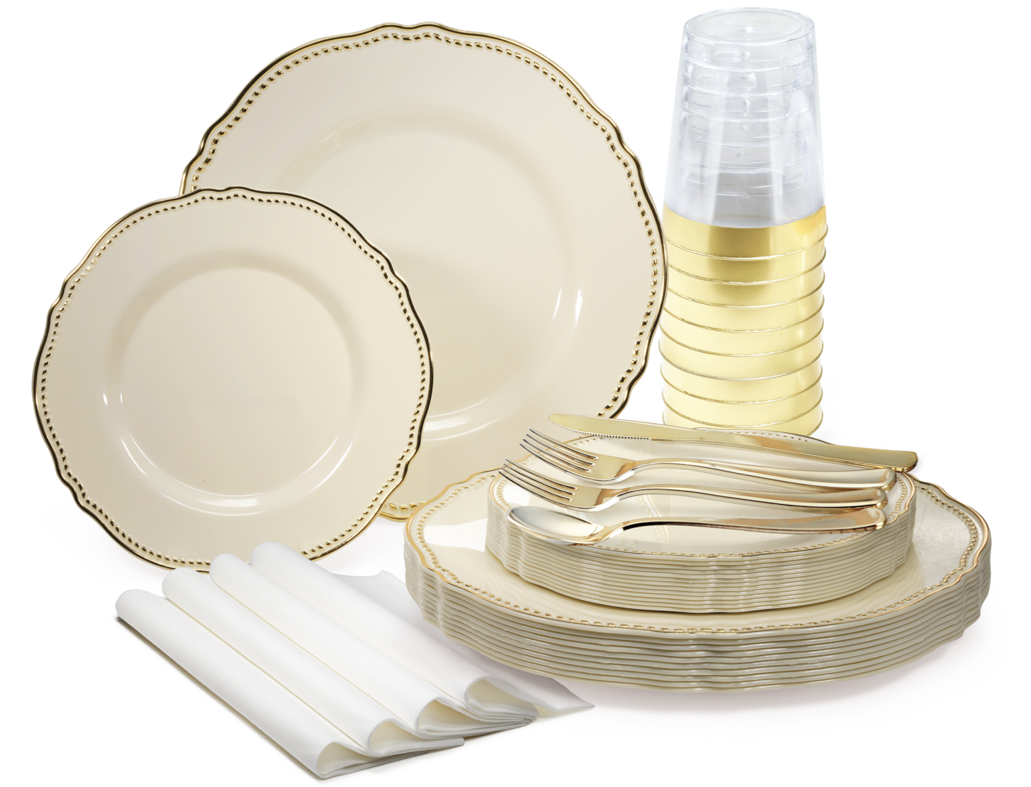 Rochelle Ivory &amp; Gold - Gold Silverware