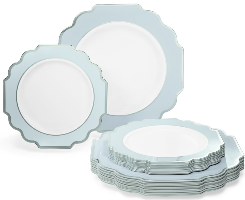 Imperial White Blue &amp; Silver