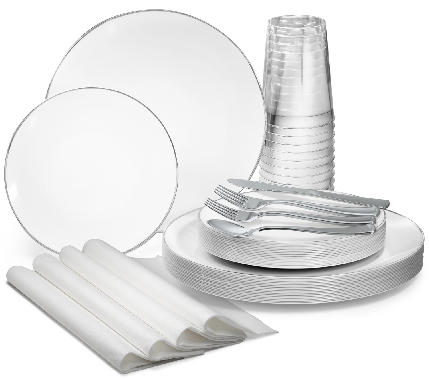 Bali White &amp; Silver - Silver Silverware