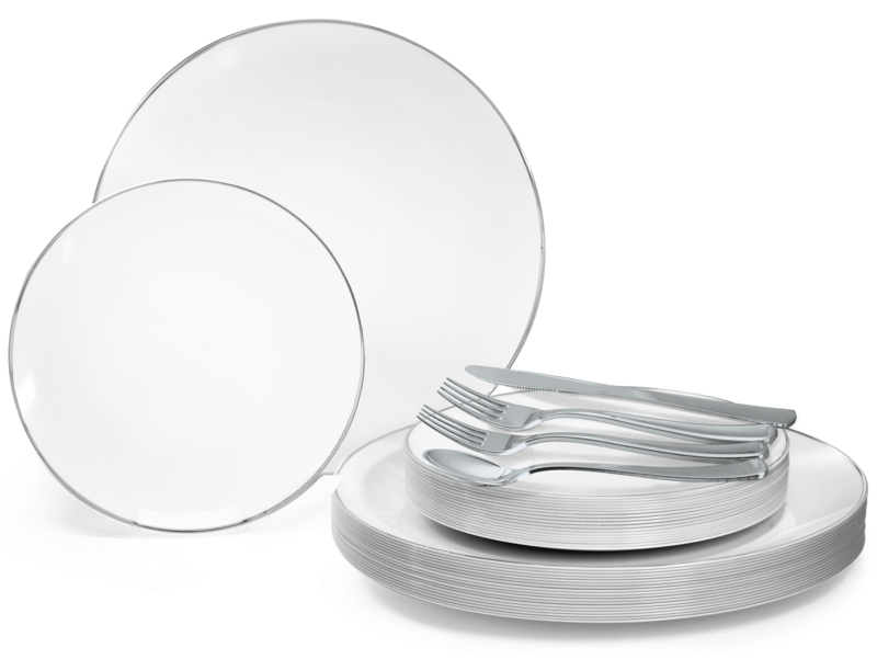 Bali White &amp; Silver + Silverware