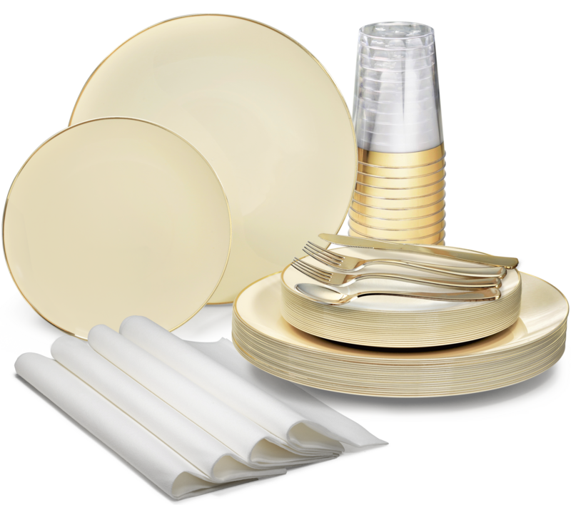 Bali Ivory &amp; Gold - Gold Silverware