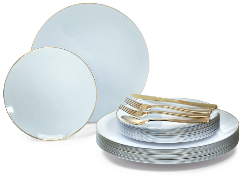 Bali Blue &amp; Gold + Silverware