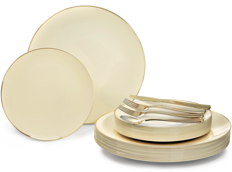 Bali Ivory &amp; Gold + Silverware