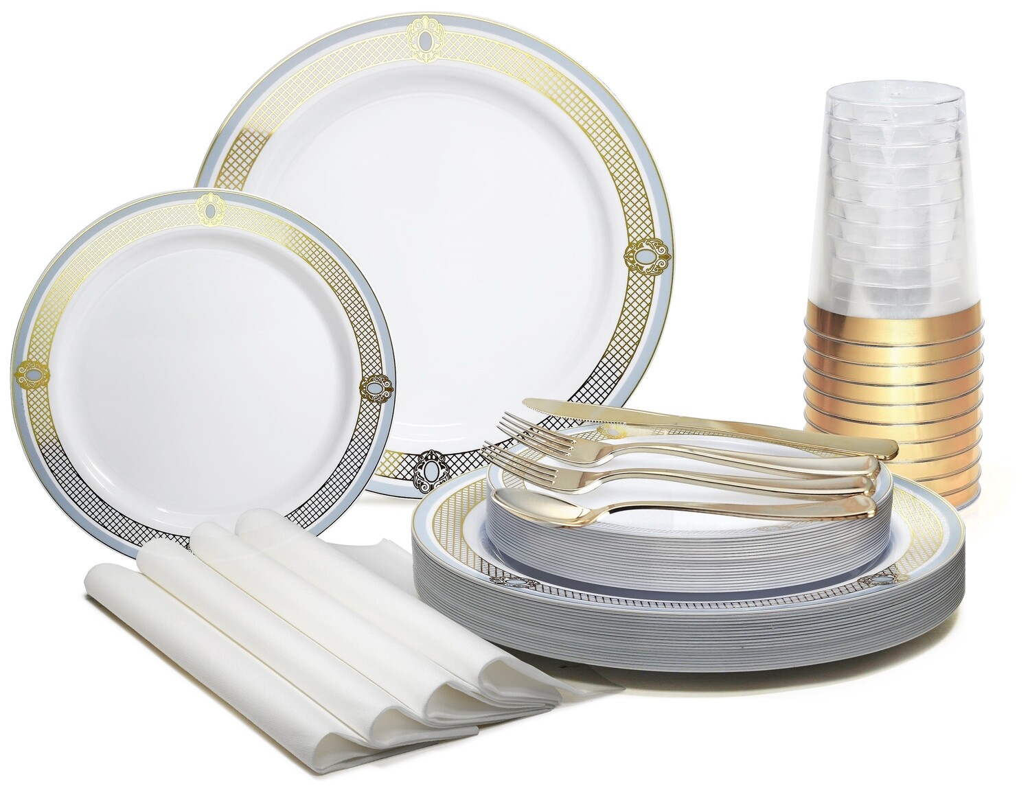 Royal Blue and Gold - Gold Silverware