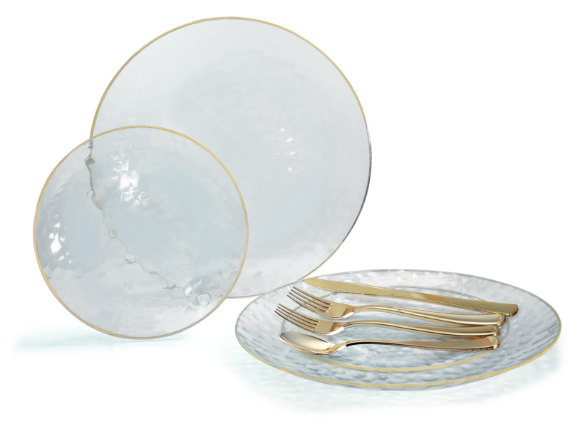 Coastal Clear &amp; Gold + Gold Silverware