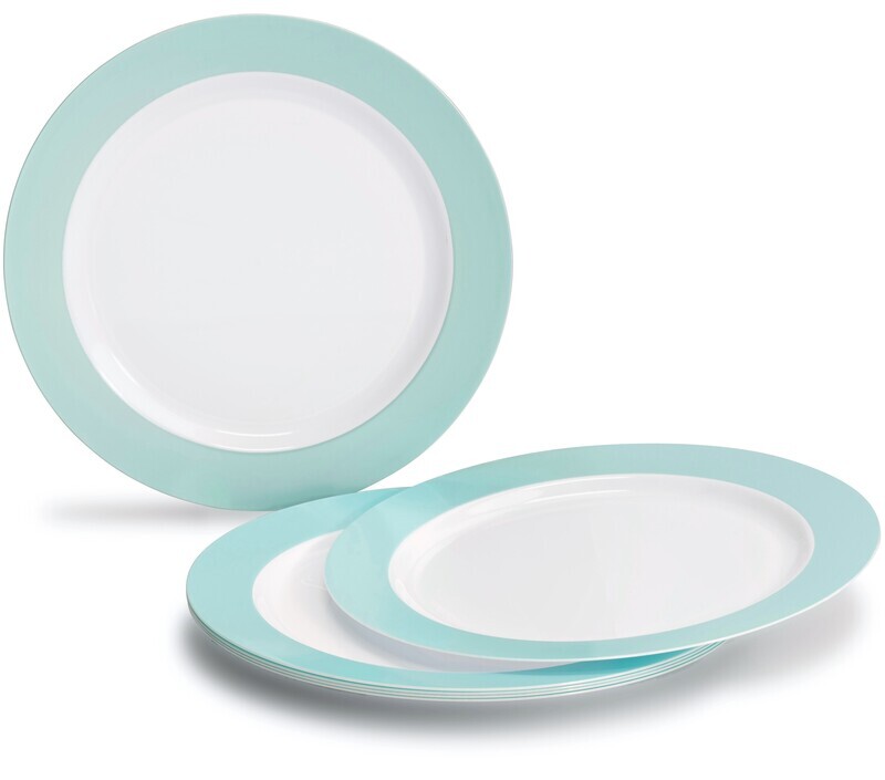 Rio - White &amp; Pearled Turquoise - Silver Silverware