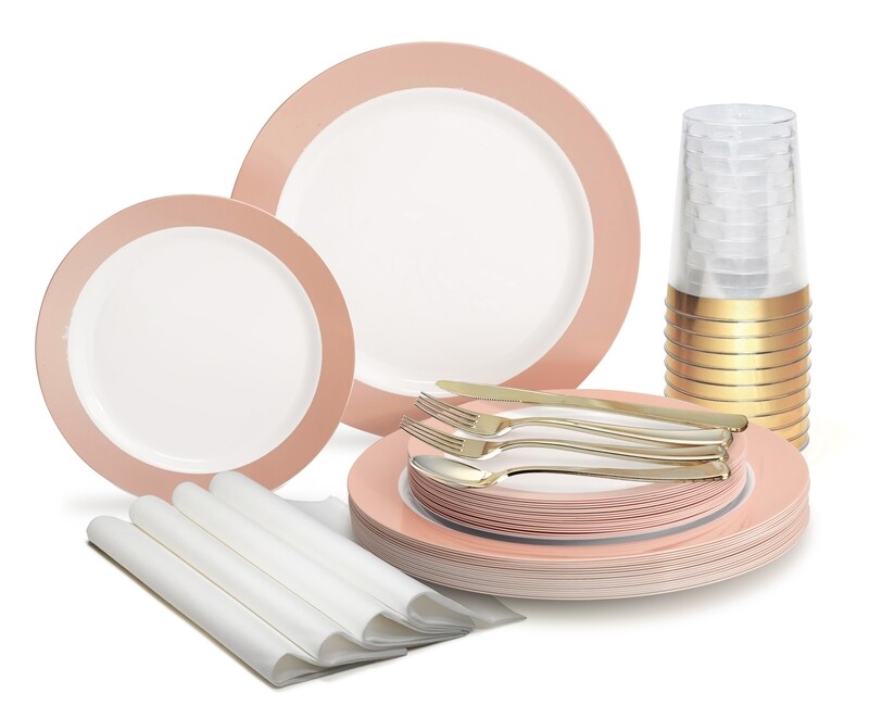 Rio - White &amp; Pearled Blush - Silver Silverware