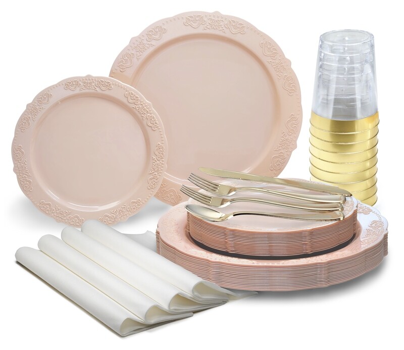 Portofino - Antique Rose - Gold Silverware