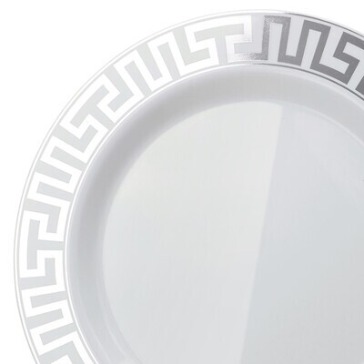 Milano Collection White &amp; Silver