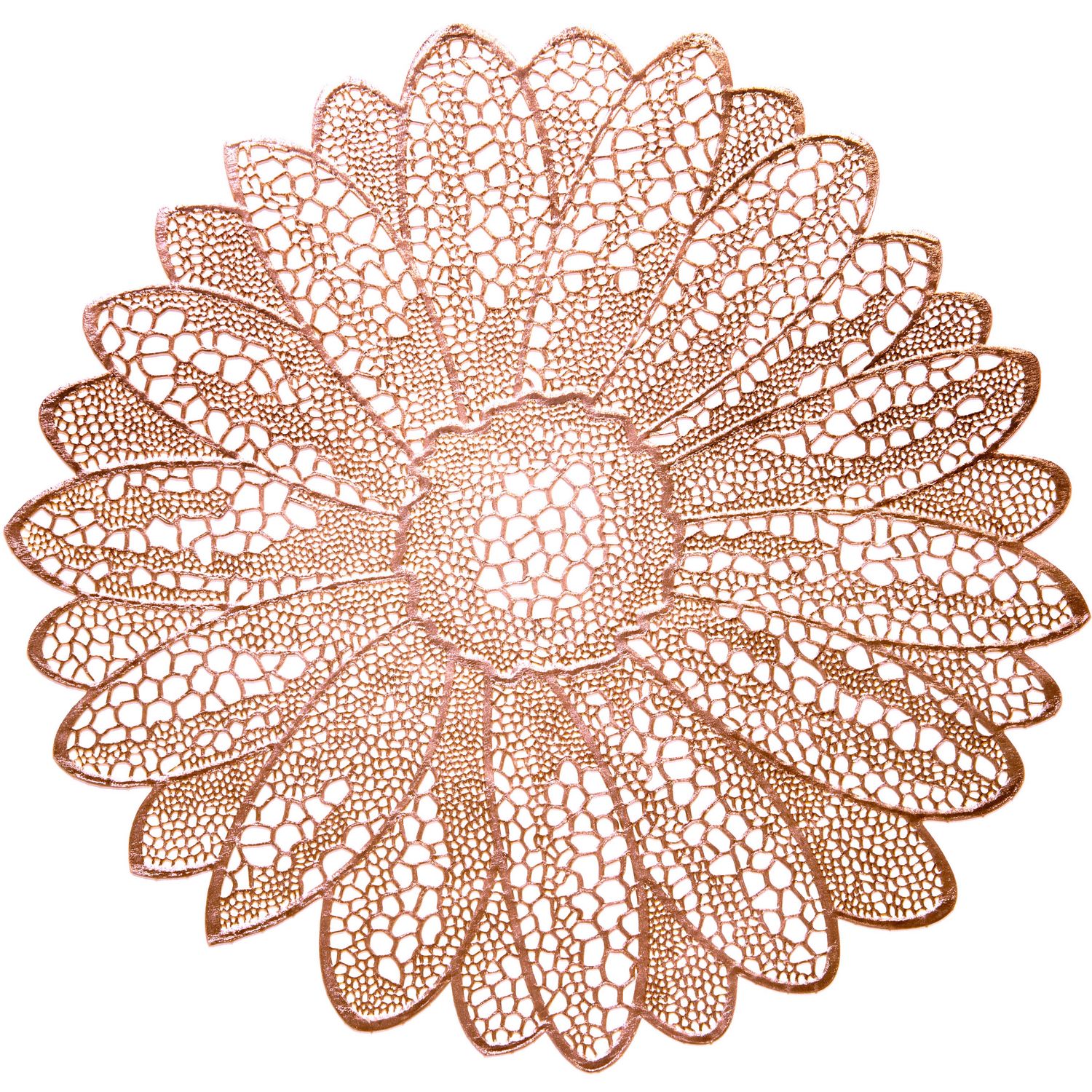 Fiore Design - Gold - Round Pressed Vinyl Placemat