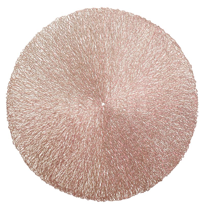 Reef Design - Rose Gold - Round Placemat