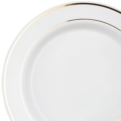 Double Rim White &amp; Gold