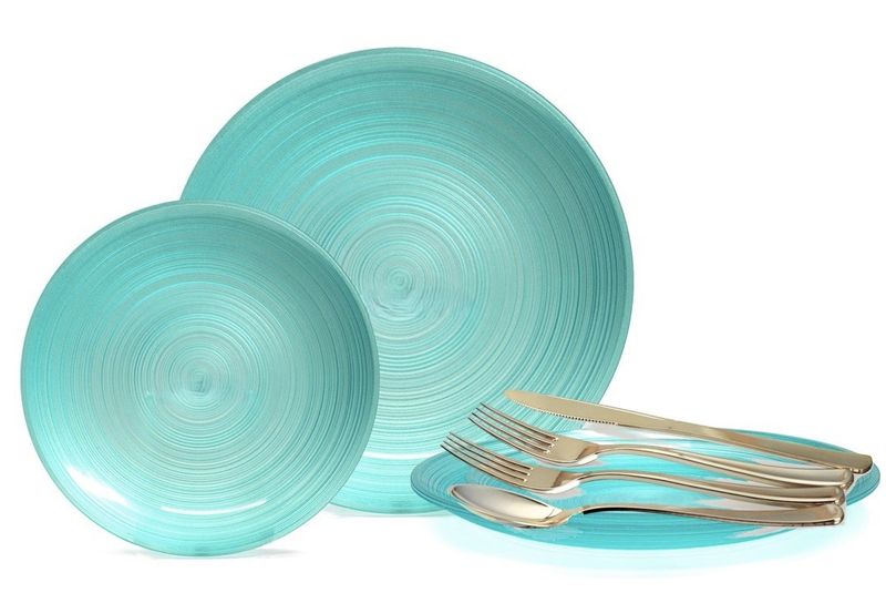 Belize Aqua &amp; Silverware
