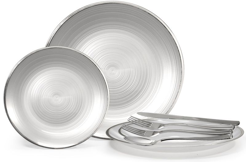 Belize Pearl White & Silver & Silverware Belize Pearl White & Silver & Silverware