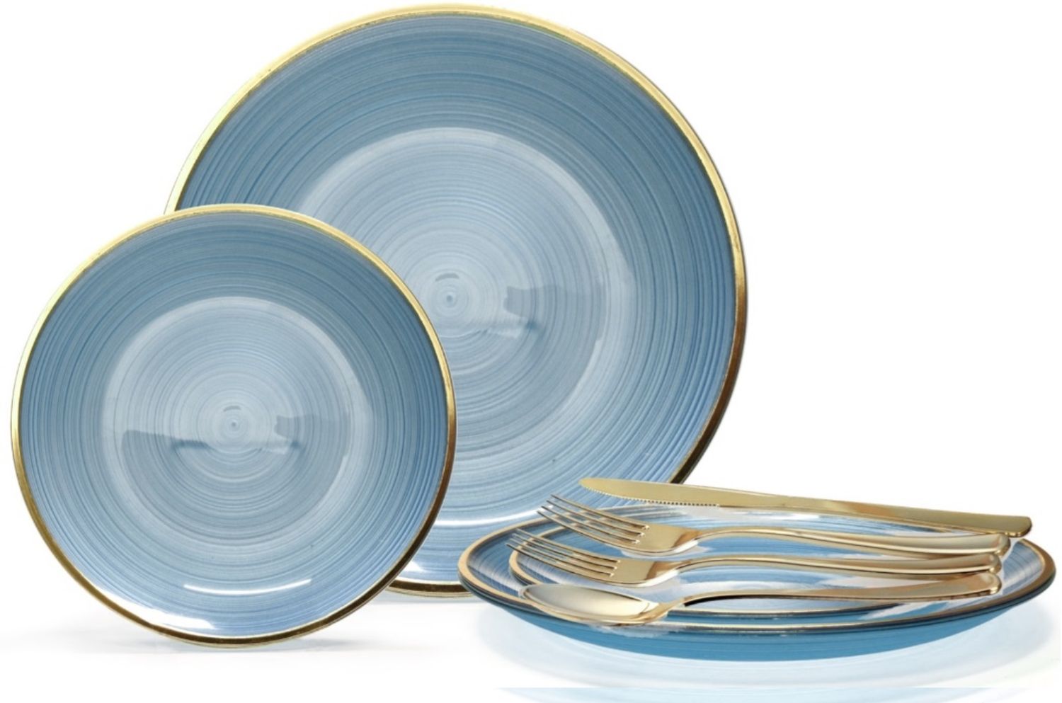 Belize Blue &amp; Gold-  Silverware