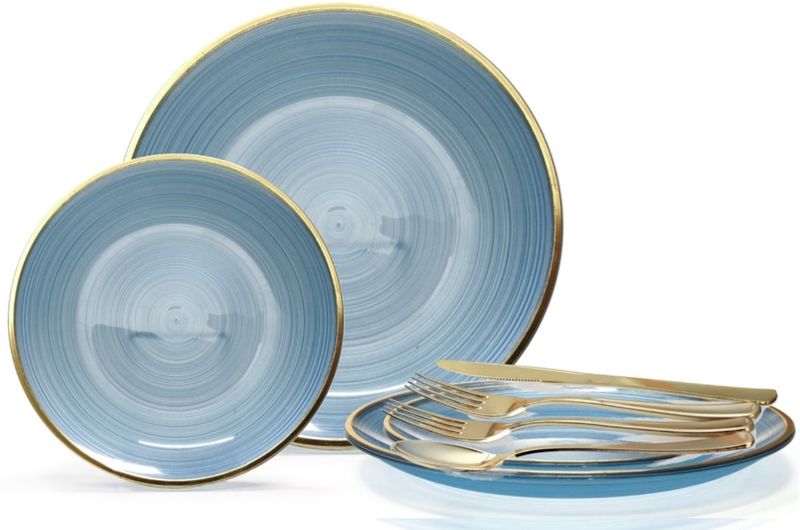 Belize Blue &amp; Gold-  Silverware