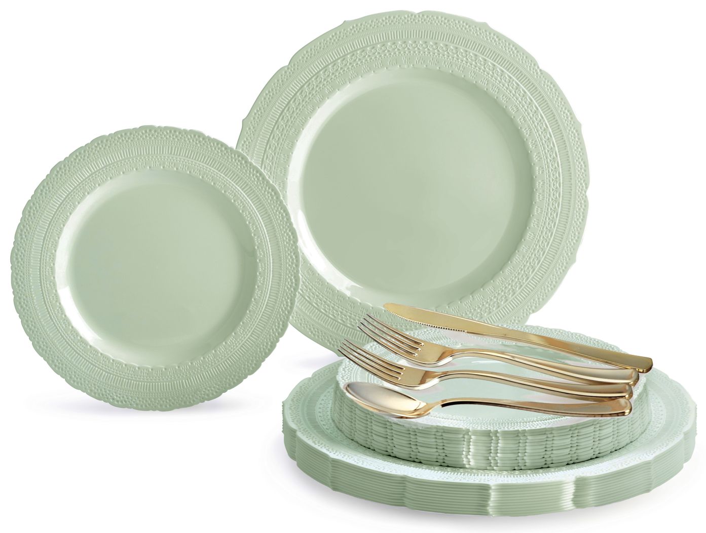 Chateau in Mint + Silverware