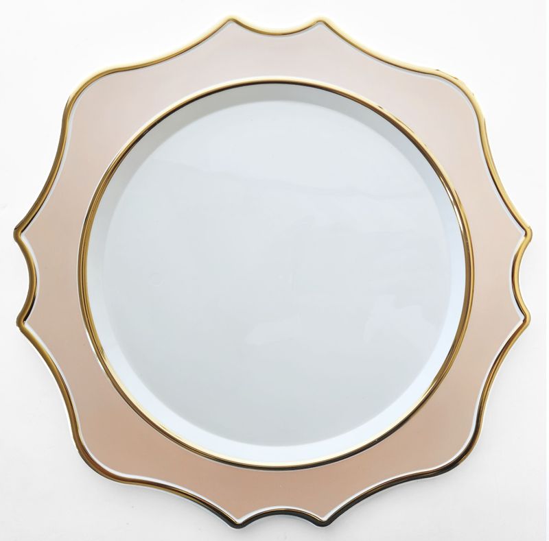13.25&#39;&#39; Scalloped Charger Plate Blush Gold