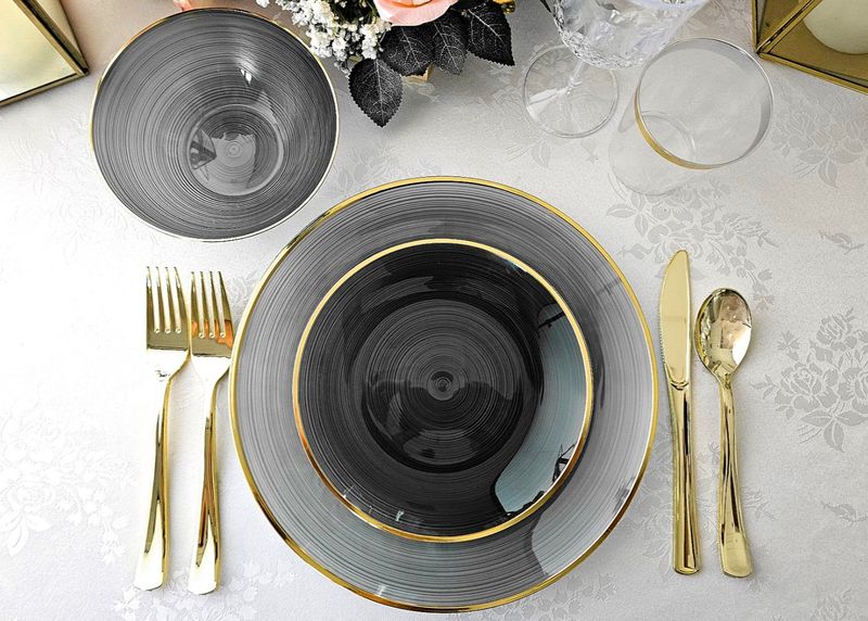 Belize Black &amp; Gold- Gold Silverware