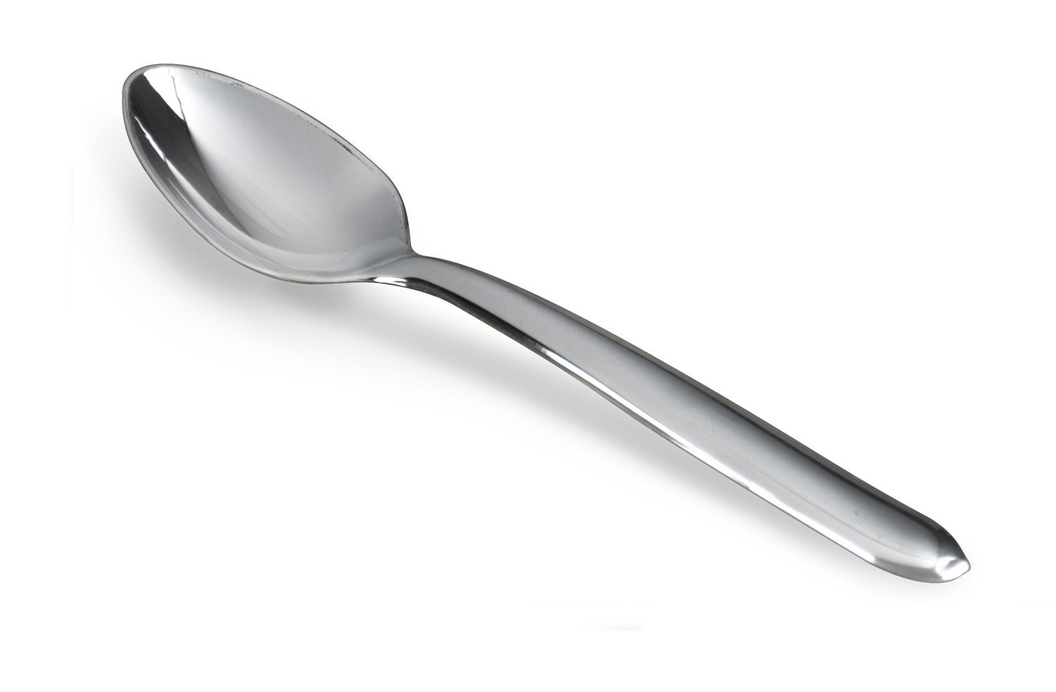 Plastic Heavy Silver Spoon  -1 PIECE SAMPLE -
