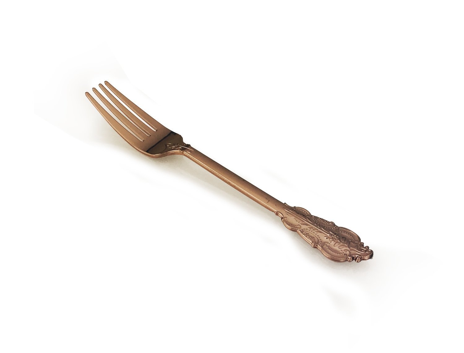 Plastic Vintage Rose Gold Fork