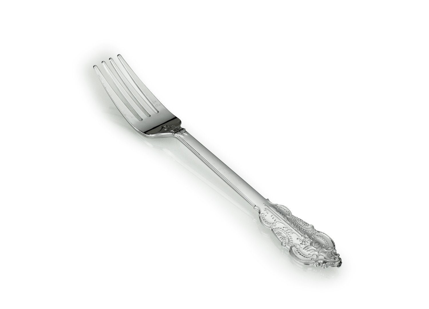 Plastic Vintage Silver Fork  -1 PIECE SAMPLE -