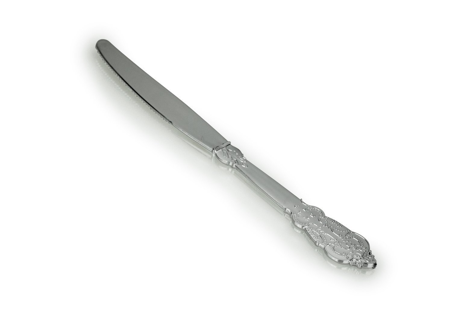 Plastic Vintage Silver Knife  -1 PIECE SAMPLE -