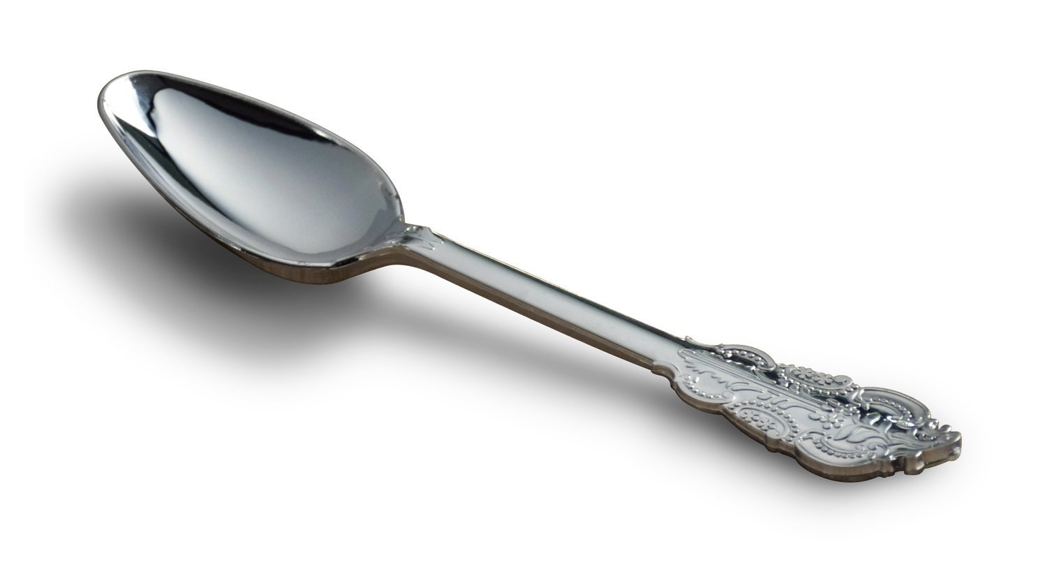 Plastic Vintage Silver Spoon - SAMPLE -