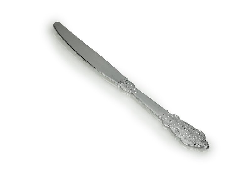 Plastic Vintage Silver Knife  -1 PIECE SAMPLE -
