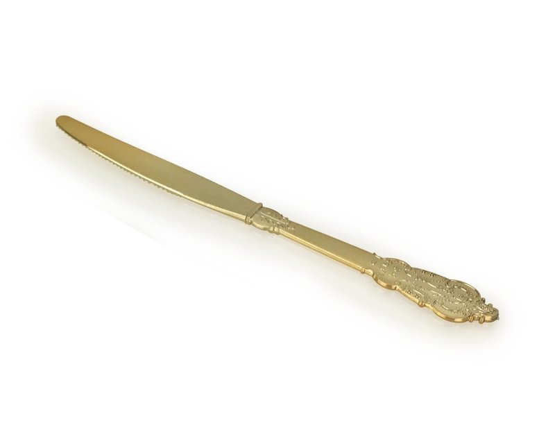 Plastic Vintage Gold Knife