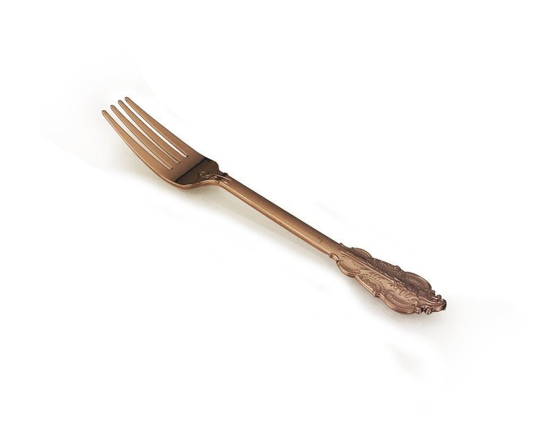 Plastic Vintage Rose Gold Fork