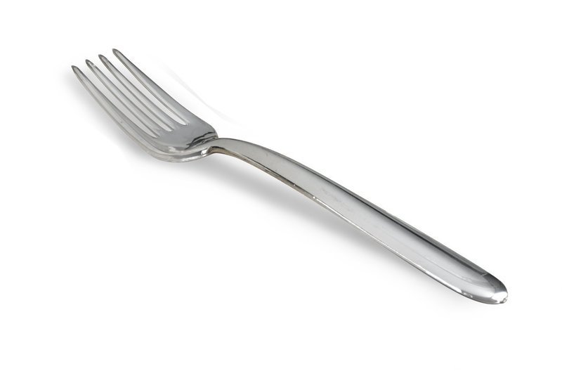 Plastic Heavy Silver Fork  -1 PIECE SAMPLE -