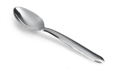 Plastic Heavy Silver Spoon