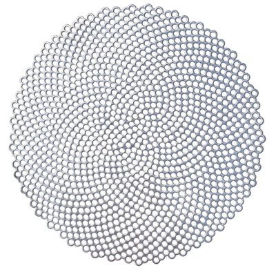 Silver - Mossaic Round Placemat -1 PIECE SAMPLE - Silver - Mossaic Round Placemat -1 PIECE SAMPLE -