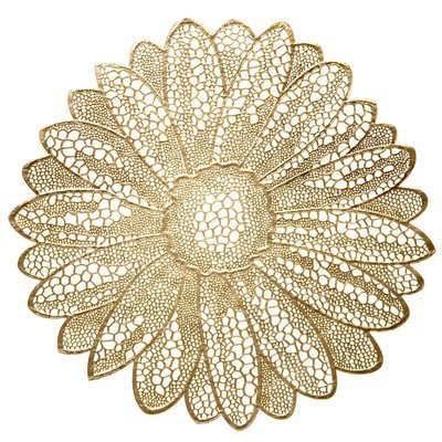 Fiore Design - Gold - Round Pressed Vinyl Placemat